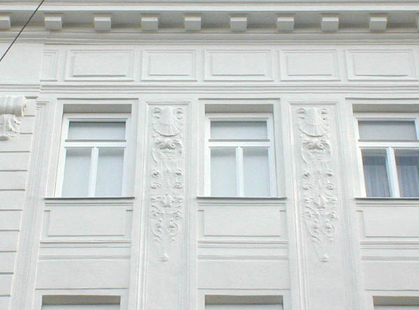 Beispiel für Außenstuck