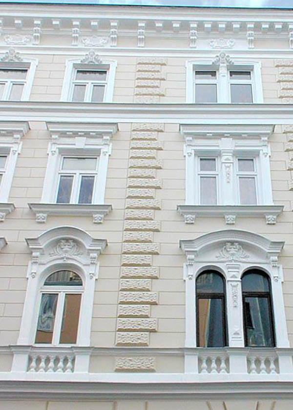 Beispiel für Außenstuck